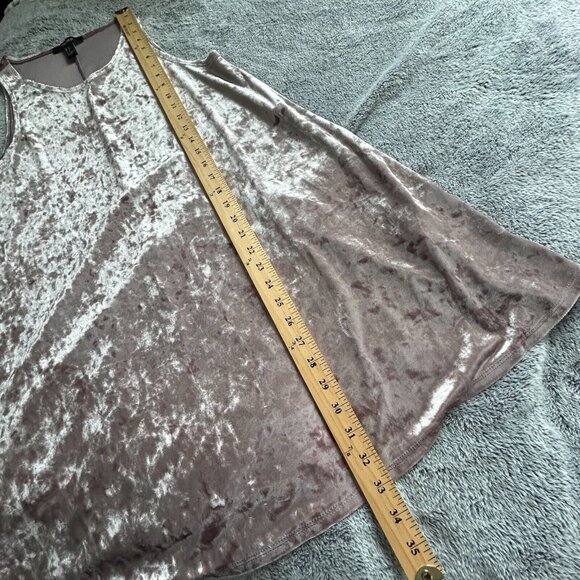 Forever 21 Womens Dress Small Light Purple Crushed Velvet Y2K Fairy Whimsy 17130 - Picture 5 of 7